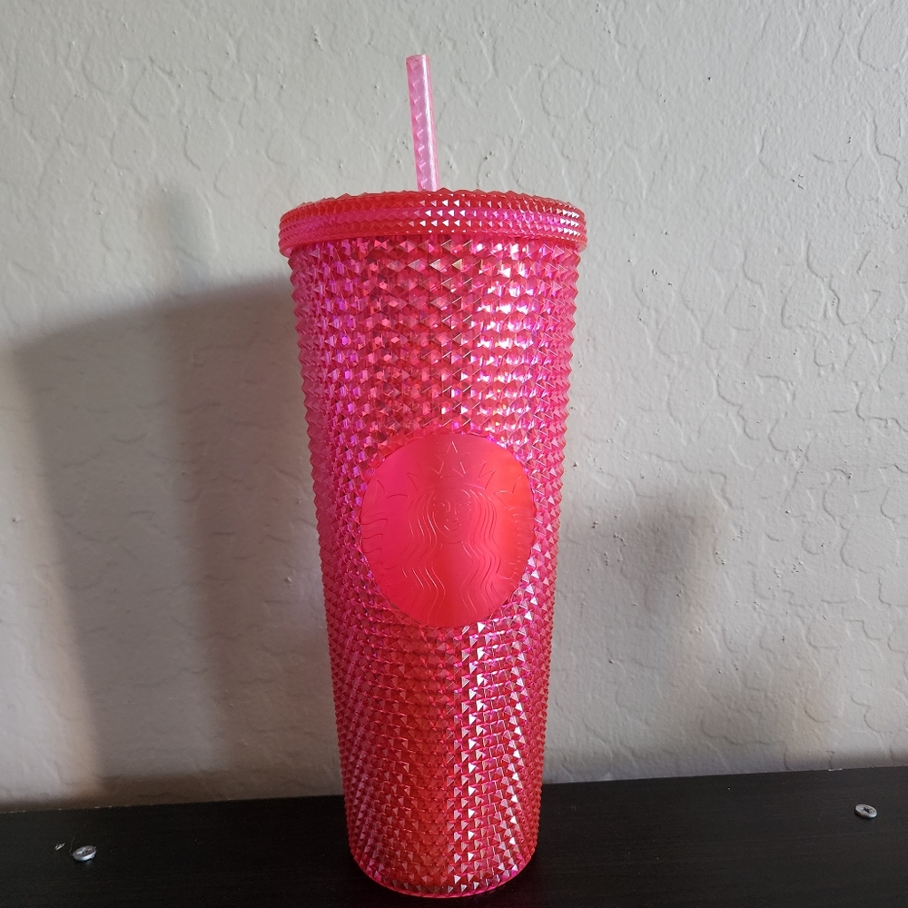 ⭐4/$20 Starbucks‎ Venti Pink Studded Cold Cup